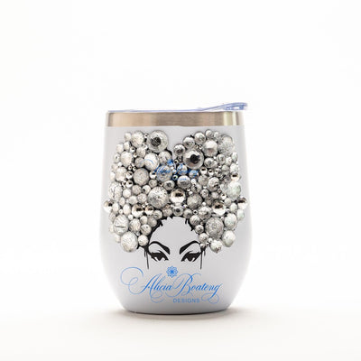 AFRO Glam Priscilla 12oz. Wine Tumbler