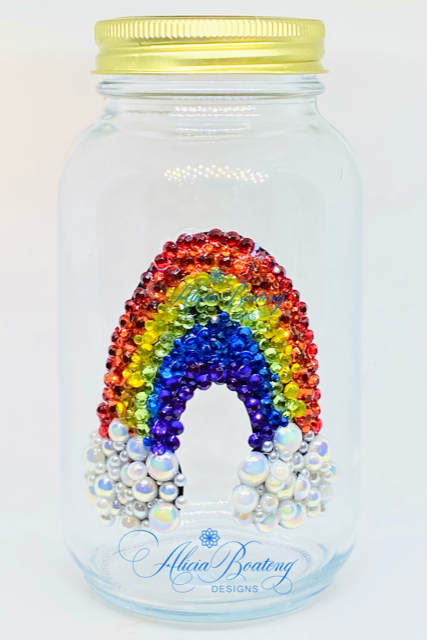 Celebrate Pride - Rainbow Mason Jar