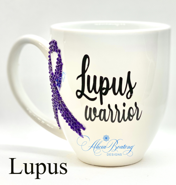 Lupus Warrior  Coffee / Tea cup, Bling Coffee Cup,